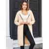 Ablanczoom Hoodies for Women Fashion Sweatshirts: Comfortable Full Zip Up Hoodie Womens Long Fleece Sweatshirt with Pockets(Apricot)