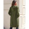 Ablanczoom Hoodies for Women Fashion Sweatshirts: Comfortable Full Zip Up Hoodie Womens Long Fleece Sweatshirt with Pockets(Army Green)