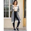 Ablanczoom Hoodies for Women Fashion Sweatshirts: Comfortable Full Zip Up Hoodie Womens Long Fleece Sweatshirt with Pockets(Black Stripe)