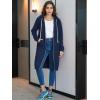 Ablanczoom Hoodies for Women Fashion Sweatshirts: Comfortable Full Zip Up Hoodie Womens Long Fleece Sweatshirt with Pockets(Dark Blue)
