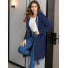 Ablanczoom Hoodies for Women Fashion Sweatshirts: Comfortable Full Zip Up Hoodie Womens Long Fleece Sweatshirt with Pockets(Dark Blue)