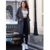 Ablanczoom Hoodies for Women Fashion Sweatshirts: Comfortable Full Zip Up Hoodie Womens Long Fleece Sweatshirt with Pockets(Dark Grey)
