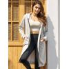Ablanczoom Hoodies for Women Fashion Sweatshirts: Comfortable Full Zip Up Hoodie Womens Long Fleece Sweatshirt with Pockets(Grey)