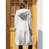 Ablanczoom Hoodies for Women Fashion Sweatshirts: Comfortable Full Zip Up Hoodie Womens Long Fleece Sweatshirt with Pockets(Grey)