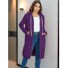 Ablanczoom Hoodies for Women Fashion Sweatshirts: Comfortable Full Zip Up Hoodie Womens Long Fleece Sweatshirt with Pockets(Purple)