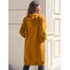 Ablanczoom Hoodies for Women Fashion Sweatshirts: Comfortable Full Zip Up Hoodie Womens Long Fleece Sweatshirt with Pockets(Yellow)