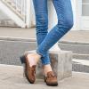 Ablanczoom Mules for Women Dressy Comfortable: Slip On Backless Womens Mules Platform Chunky Loafers for Work Office Business(Brown)