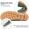 Ablanczoom Womens Loafers Flats Shoes: Comfort Round Toe Slip on Soft Moccasins Dressy Loafer for Driving Walking(Army Green)