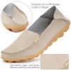 Ablanczoom Womens Loafers Flats Shoes: Comfort Round Toe Slip on Soft Moccasins Dressy Loafer for Driving Walking(Beige)