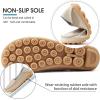 Ablanczoom Womens Loafers Flats Shoes: Comfort Round Toe Slip on Soft Moccasins Dressy Loafer for Driving Walking(Beige)