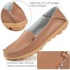 Ablanczoom Womens Loafers Flats Shoes: Comfort Round Toe Slip on Soft Moccasins Dressy Loafer for Driving Walking(Light Brown)