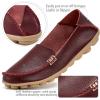 Ablanczoom Womens Loafers Flats Shoes: Comfort Round Toe Slip on Soft Moccasins Dressy Loafer for Driving Walking(Wine Red)