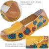 Ablanczoom Womens Loafers Flats Shoes: Women Comfortable Soft Floral Print Dress Loafer Casual Slip on Walking Driving Shoe