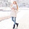 Ablanczoom Womens Winter Snow Boots With Warm Fur Lining Comfortable Booties Non Slip Waterproof Outdoor Shoes(Dark Blue)