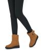 Ablanczoom Womens Winter Snow Boots With Warm Fur Lining Comfortable Booties Non Slip Waterproof Outdoor Shoes(Yellow)