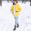Ablanczoom Womens Winter Snow Boots with Fur Lined Warm Comfortable Booties Outdoor Waterproof Anti Slip Shoes(Grey)