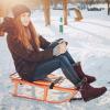 Ablanczoom Womens Winter Snow Boots with Fur Lined Warm Comfortable Booties Outdoor Waterproof Anti Slip Shoes(Wine Red)