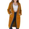 Ablanczoom Hoodies for Women Fashion Sweatshirts: Comfortable Full Zip Up Hoodie Womens Long Fleece Sweatshirt with Pockets(Yellow)