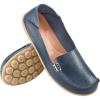Ablanczoom Womens Loafers Flats Shoes: Comfort Round Toe Slip on Soft Moccasins Dressy Loafer for Driving Walking(Dark Blue)