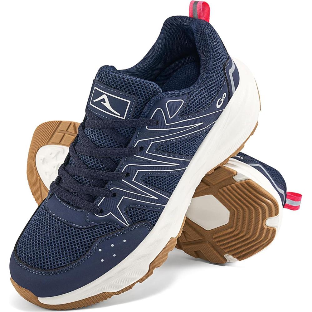 imageAblanczoom Womens Sneakers Walking Shoes Slip on Casual Comfortable Breathable Cushion Tennis Shoe Workout Gym Training SneakerBlue