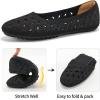 Ablanczoom Ballet Flats Shoes for Women: Round Toe Slip on Summer Comfortable Dress Shoes for Work Casual Wedding(Black)