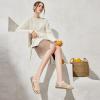 Ablanczoom Flat Sandals for Women Comfortable: Dressy Open Toe Ankle Strap Bohemian Womens Sandal Summer Beach Travel(Beige)