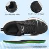 Ablanczoom Womens Sneakers Walking Shoes: Slip on Casual Comfortable Breathable Cushion Tennis Shoe Workout Gym Training Sneaker(Black)