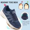 Ablanczoom Womens Sneakers Walking Shoes: Slip on Casual Comfortable Breathable Cushion Tennis Shoe Workout Gym Training Sneaker(Blue)