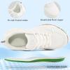 Ablanczoom Womens Sneakers Walking Shoes: Slip on Casual Comfortable Breathable Cushion Tennis Shoe Workout Gym Training Sneaker(White)