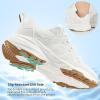 Ablanczoom Womens Sneakers Walking Shoes: Slip on Casual Comfortable Breathable Cushion Tennis Shoe Workout Gym Training Sneaker(White)