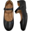 Ablanczoom Mary Jane Flats for Women: Dressy Round Toe Ankle Strap Ballet Flats Comfortable Dress Shoes for Work Office Business(Black)