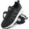 Ablanczoom Womens Sneakers Walking Shoes: Slip on Casual Comfortable Breathable Cushion Tennis Shoe Workout Gym Training Sneaker(Black)