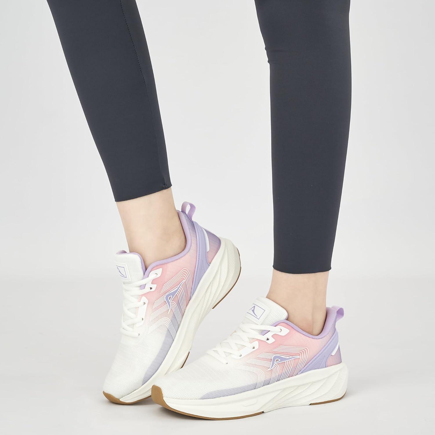 imageAblanczoom Tennis Shoes Womens Sneakers Non Slip Lightweight Slip On Walking Running Shoes for Gym Work AthleticPurplePinkWhite