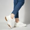 Ablanczoom Tennis Shoes Womens Sneakers: Non Slip Lightweight Slip On Walking Running Shoes for Gym Work Athletic(White)