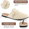 Mules for Women Flat Shoes: Comfortable Closed Toe Slip On Dressy Suede Womens Mule 2025 Office Indoor Outdoor(Beige)