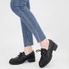 Ablanczoom Platform Oxford Shoes for Women : Lace Up Women’s Platform Chunky Loafers with Lug Sole Dress Shoes for Work Business(Black)