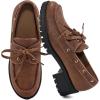 Ablanczoom Platform Oxford Shoes for Women : Lace Up Women’s Platform Chunky Loafers with Lug Sole Dress Shoes for Work Business(Brown)