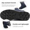 Ablanczoom Winter Snow Boots for Women: Comfortable Warm Fur Lined Womens Boots Outdoor Waterproof Non Slip Lace Up Walking Booties(Blue)