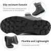 Ablanczoom Winter Snow Boots for Women: Comfortable Warm Fur Lined Womens Boots Outdoor Waterproof Non Slip Lace Up Walking Booties(Grey)