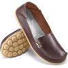 Ablanczoom Womens Loafers Flats Shoes: Comfort Round Toe Slip on Soft Moccasins Dressy Loafer for Driving Walking(Coffee)