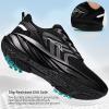 Ablanczoom Womens Walking Shoes Breathable Mesh Non-Slip Sole Lightweight Sneakers for Casual Athletic Workout(All Black)