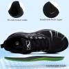 Ablanczoom Womens Walking Shoes Breathable Mesh Non-Slip Sole Lightweight Sneakers for Casual Athletic Workout(All Black)
