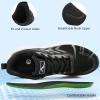 Ablanczoom Womens Walking Shoes Breathable Mesh Non-Slip Sole Lightweight Sneakers for Casual Athletic Workout(Black)