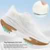 Ablanczoom Womens Walking Shoes Breathable Mesh Non-Slip Sole Lightweight Sneakers for Casual Athletic Workout(White)