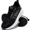 Ablanczoom Womens Walking Shoes Breathable Mesh Non-Slip Sole Lightweight Sneakers for Casual Athletic Workout(Black)