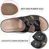 Ablanczoom Wedge Sandals for Women Summer: Comfortable Platform Slide Sandals – Casual Dressy Walking Shoes for Daily Wear(Black)