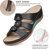 Ablanczoom Wedge Sandals for Women Summer: Comfortable Platform Slide Sandals – Casual Dressy Walking Shoes for Daily Wear(Black)