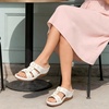 Ablanczoom Wedge Sandals for Women Summer: Comfortable Platform Slide Sandals – Casual Dressy Walking Shoes for Daily Wear(White)