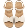 Ablanczoom Dressy Womens Sandals Summer: Casual Walking Woman Shoes – Comfortable Strappy Flat Sandals Women(Beige)